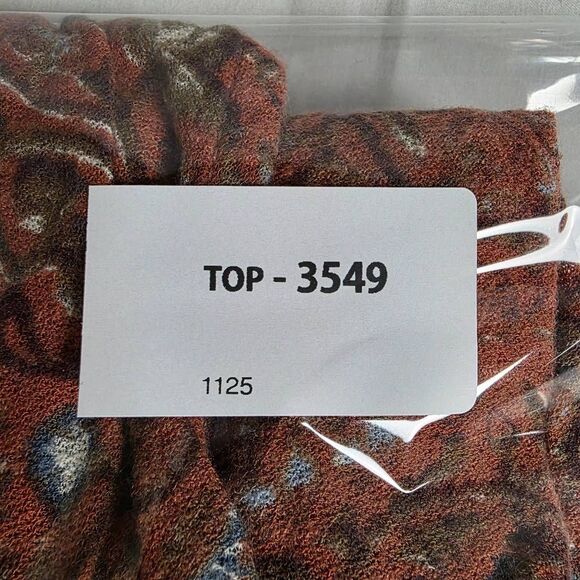 Lucky Brand Rust Floral Cold Shoulder Top S - Picture 7 of 7